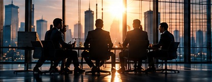 People collaborating on a venture