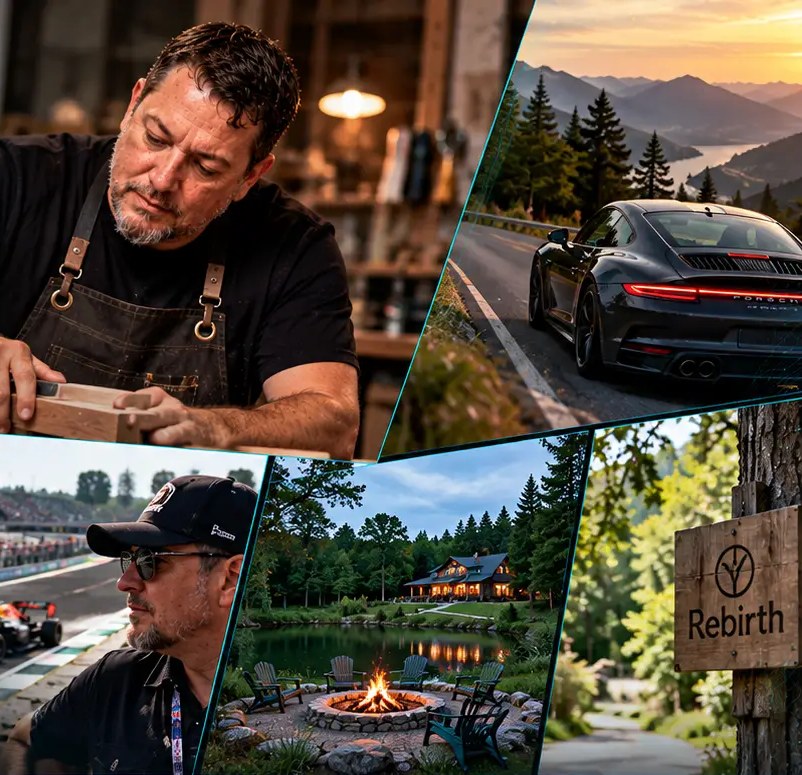 Woodworking, cars, Formula 1 and Rebirth